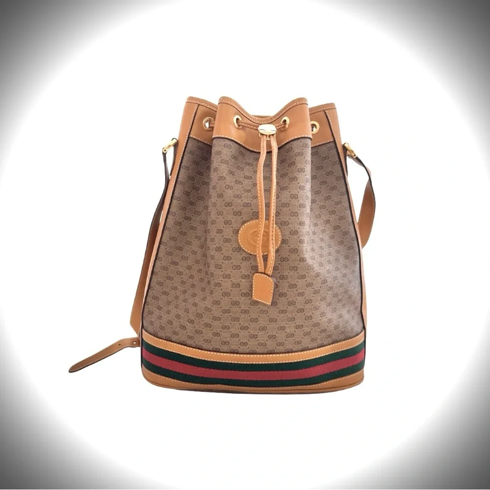 Gucci Ophidia Vintage Drawstring Bucket Shoulder Bag - Picture 1 of 11